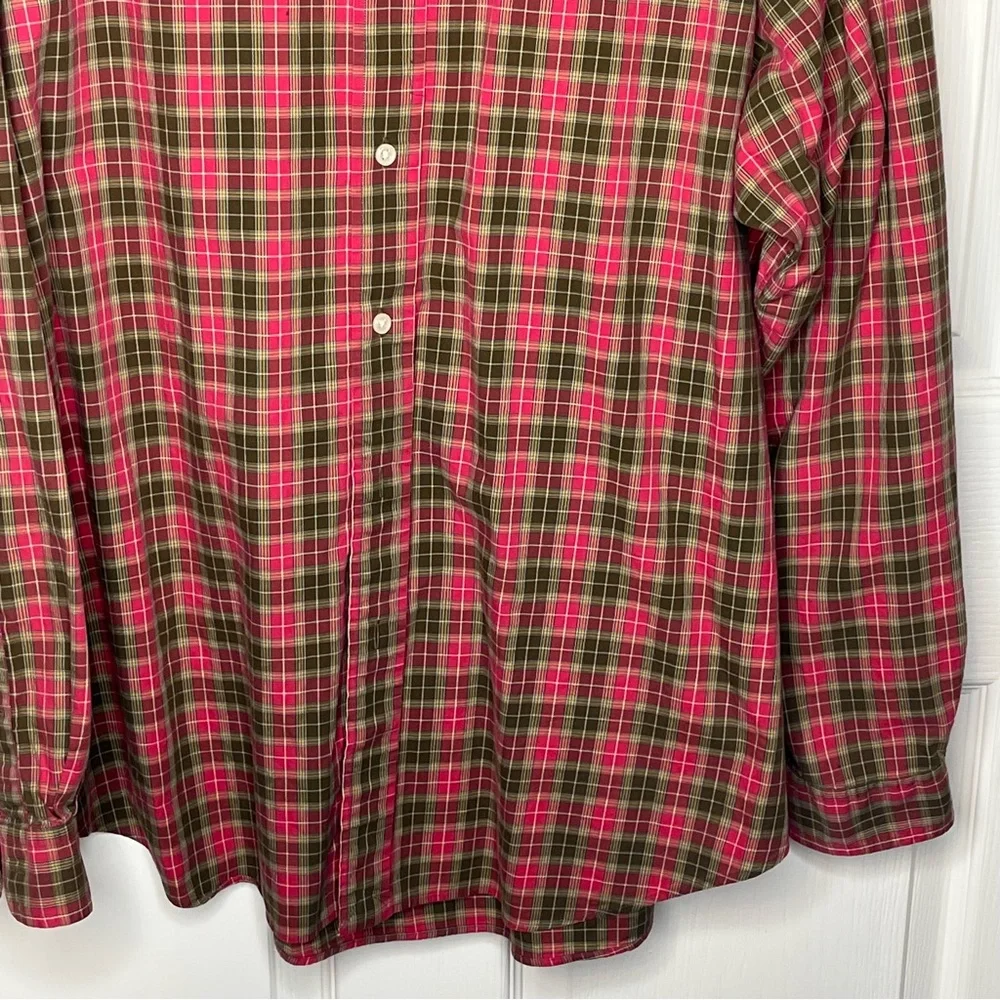 Polo Ralph Lauren Sz XL Plaid Check Classic Fit Button Down Shirt Long Sleeve